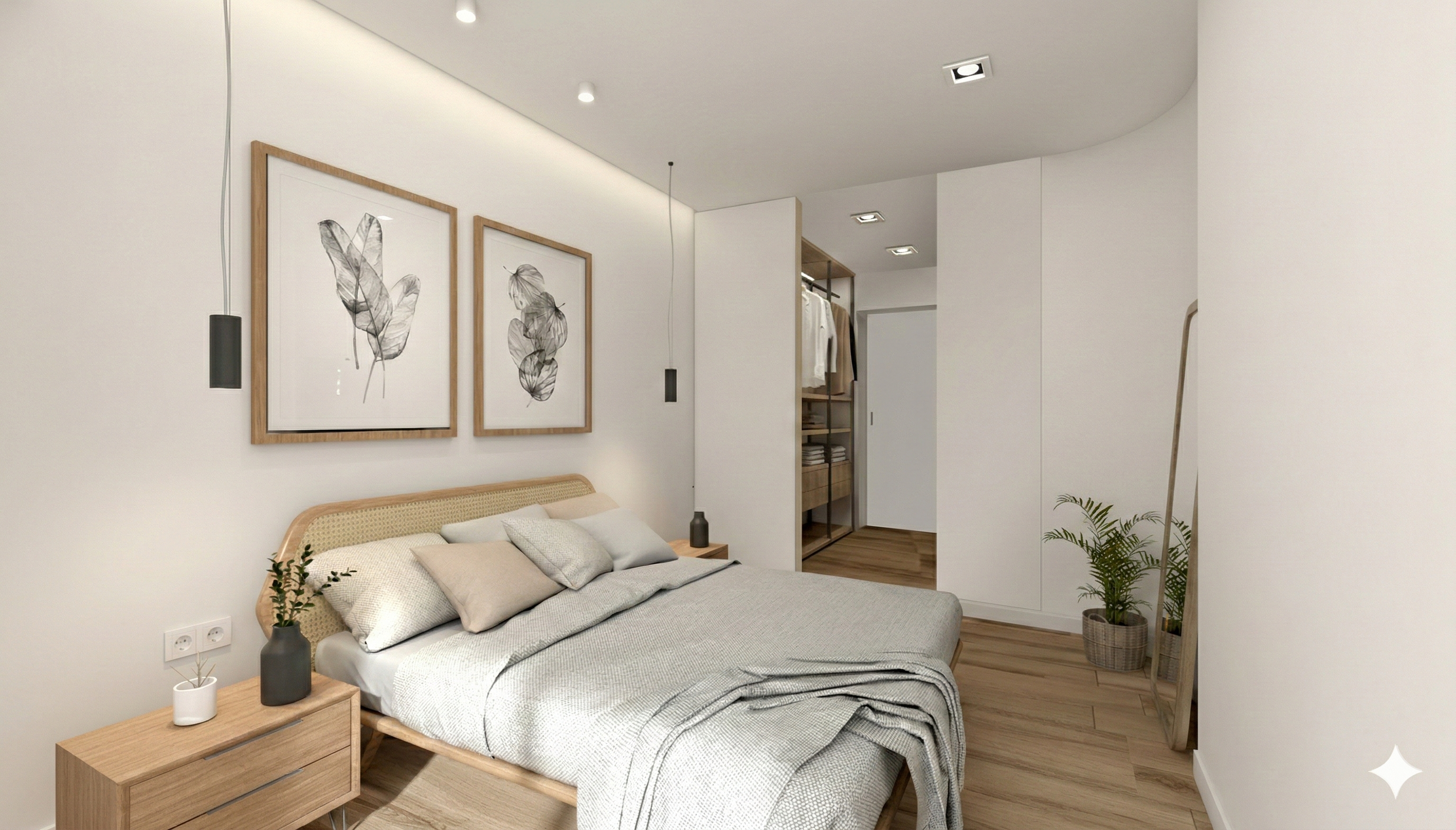 Habitación con placard